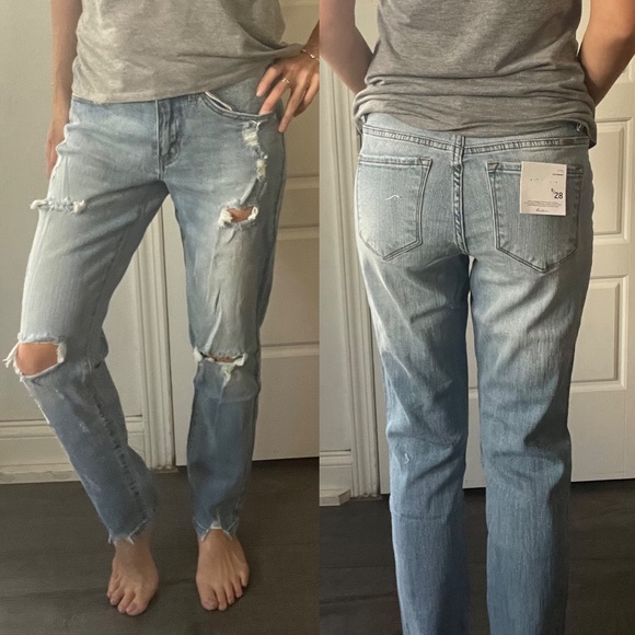02 Kancan Light Wash Distressed Mid Rise Skinny Denim Jeans - Picture 3 of 5